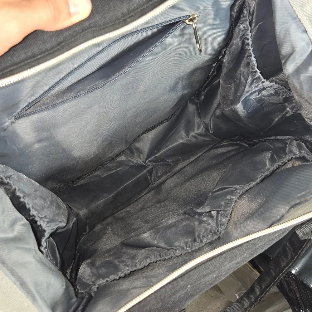 DERjunstar Black‎ Quilted Diaper Bag Backpack Multi-Pocket Travel Baby Bag